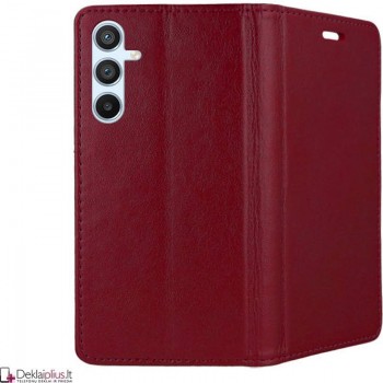 Telone dirbtinos odos dėklas - bordo (Samsung S23 Fe) Telone dirbtinos odos dėklas - bordo (Samsung S23 Fe)